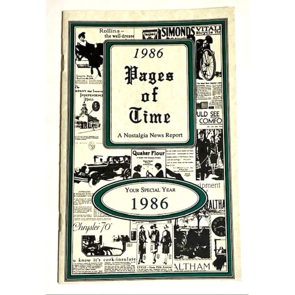 Pages of Time 1986- A Nostalgia News Report - Your Special Year 1986 Book